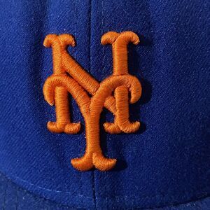 New Era 59Fifty NY Mets Blue On-Field Performance Fitted Cap Size 7 1/2 LGM!